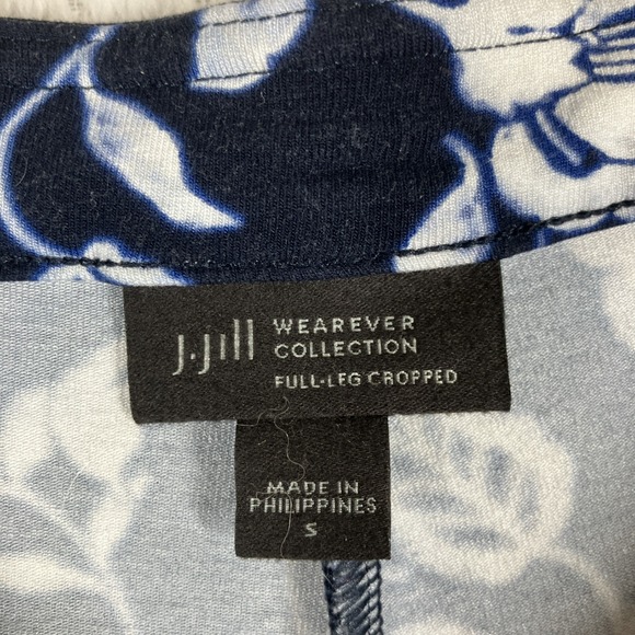 J. Jill Wearever Wide Leg Rayon Pant Small Boho Office Casual Stretch Pull On - Picture 8 of 9